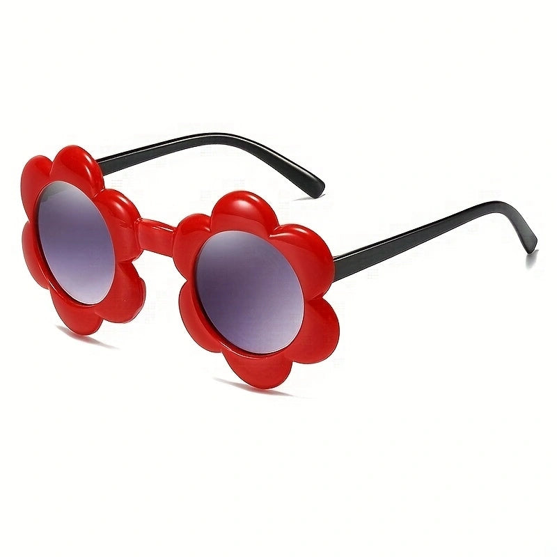 Flower Frame Sun Protection Sunglasses for Boys Girls Teens