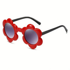 Flower Frame Sun Protection Sunglasses for Boys Girls Teens