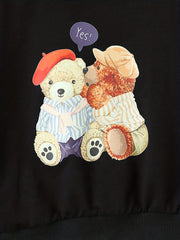 Boys Cartoon Bears Print Sweatshirt