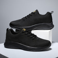 Men's Breathable Running Shoes Comfy Non Slip Lace Up Sneakers