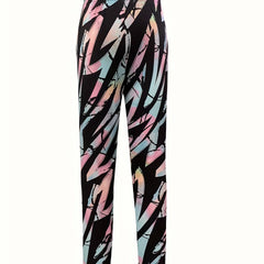 Ombre Striped High Stretch Yoga Pants