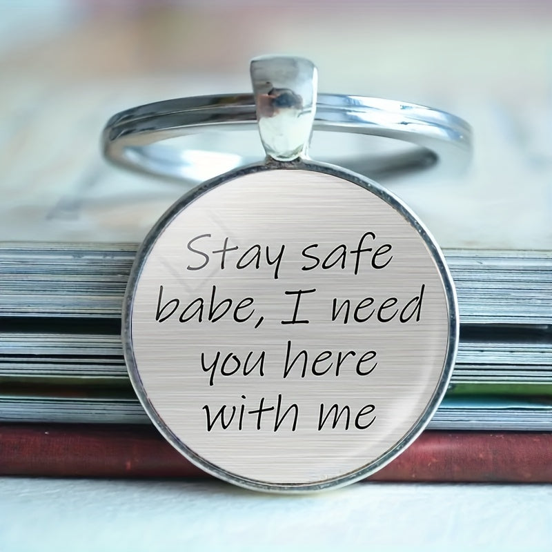 Vintage Boys & Girls Keychain 'I Need You Here With Me'