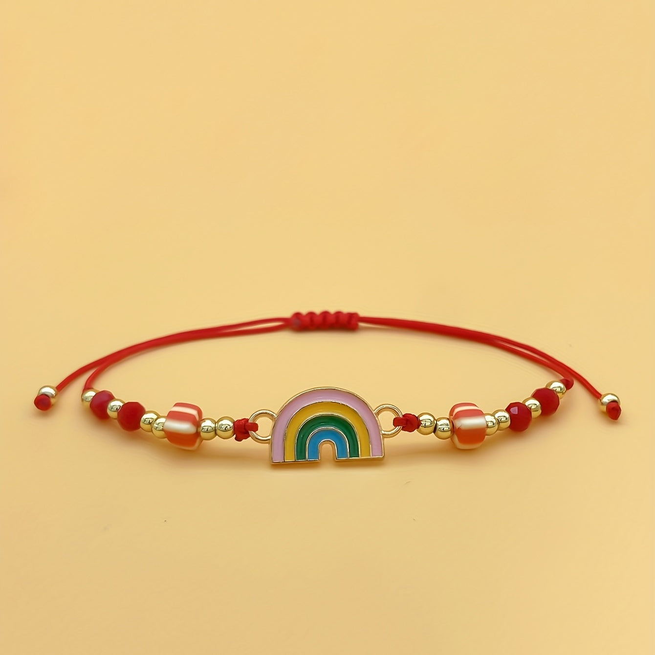 12pcs Pride Rainbow Clay Crystal Bracelet Family Gift