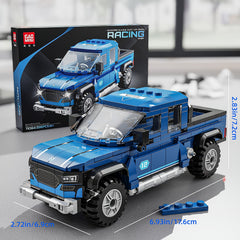 Racing Truck Building Set 336pcs ABS 4x4 Wheels Detailed Ideal Kids 6 Adults
