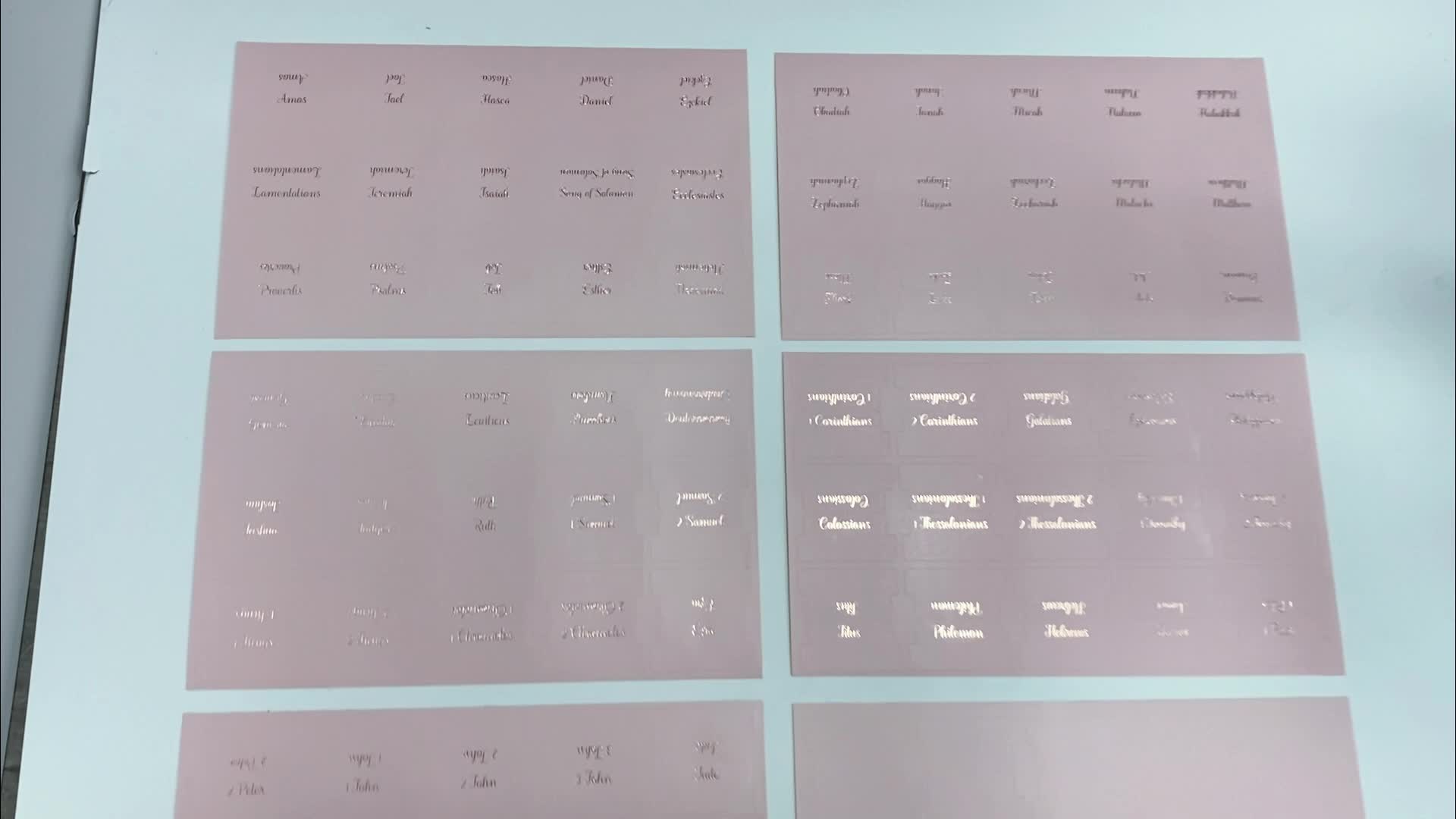 Golden Foil Bible Tabs For Women and Study