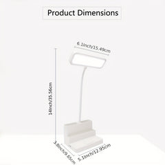 Multifunctional LED Desk Lamp Touch Folding Study Reading Bedside Lamp