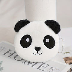 Kids Cartoon Animal Plush Coin Purse & Card Bag, Birthday Gift