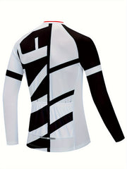 Men's Cycling Jersey Stretch Breathable Long Sleeve Sportswear