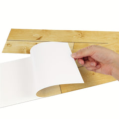 1pc Wood Grain Floor Stickers High Definition Printing Peelable Stickers