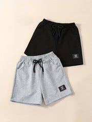 2pcs Boys Quick Drying Shorts for Summer Outdoor