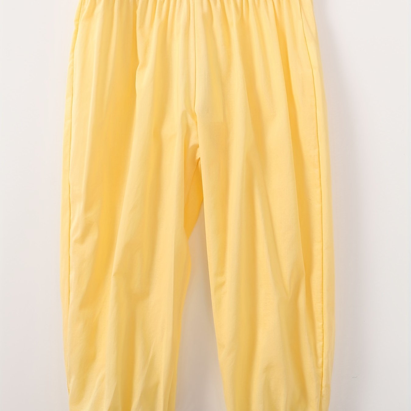 Toddler Girls Wide Leg Cotton Pants Elastic Waist Summer Kids Clothes