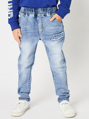 Boy Embroidered Denim Jeans Regular Fit Kids Clothes