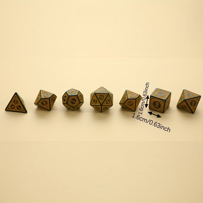 Antique Pattern Number Board Game Collection Dice