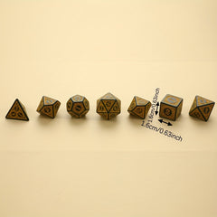 Antique Pattern Number Board Game Collection Dice