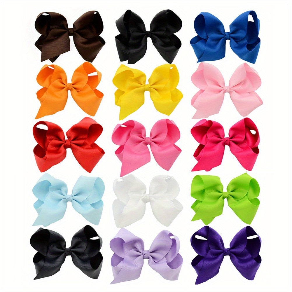 15pcs Girls Teen Bowknot Hair Clip Hair Pin Hair Accessories for Gift Party