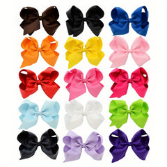 15pcs Girls Teen Bowknot Hair Clip Hair Pin Hair Accessories for Gift Party