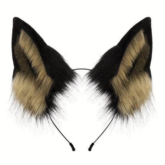 Wolf Dog Cosplay Set Ears Headband & Tail Halloween Masquerade Parties