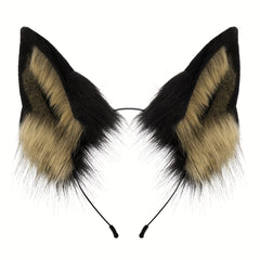 Wolf Dog Cosplay Set Ears Headband & Tail Halloween Masquerade Parties