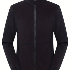 Men's Fleece Jacket Thermal Stretchable Zip Up Winter Coat