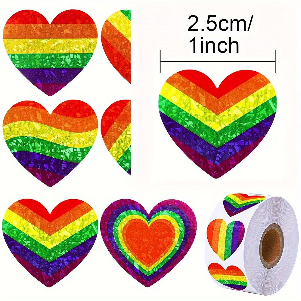 500pcs Love Sticker Sealing Sticker 8 Patterns Adhesive Label