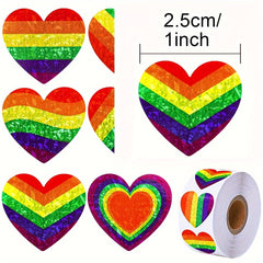 500pcs Love Sticker Sealing Sticker 8 Patterns Adhesive Label