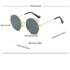 Girls Sweet Bowknot Decor Holiday Party Sunglasses UV Protection