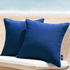 2pcs Outdoor Waterproof Throw Pillow Covers Decorative Square Pillowcase
