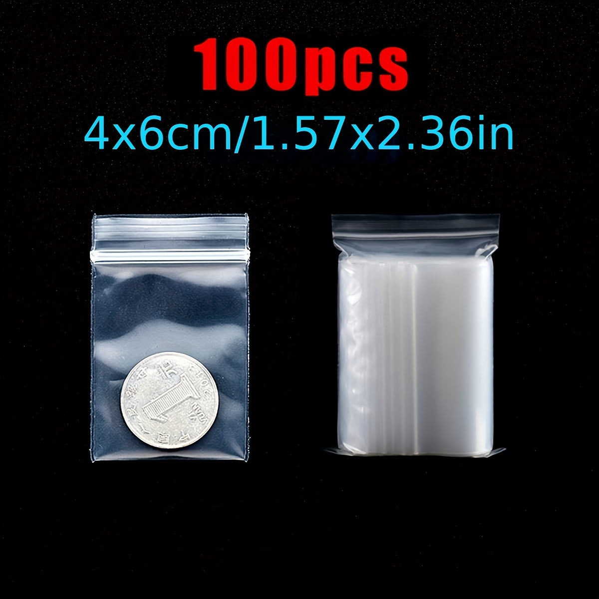 100pcs Self-Sealing Bag for 5D Diamond Painting DIY