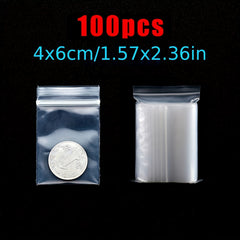 100pcs Self-Sealing Bag for 5D Diamond Painting DIY