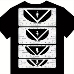 T Shirt Ruler Guide For Vinyl 4 Pack PVC T Shirt Ruler Guide Sewing Ruler