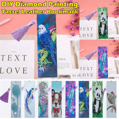 DIY Diamond Painting Bookmark 5D Crystal Embroidery Kit Tassel Bookmark