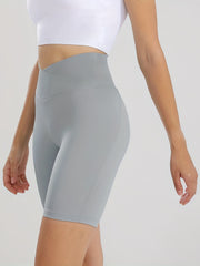 Peach High Waist Yoga Shorts Tummy Control Sports Shorts