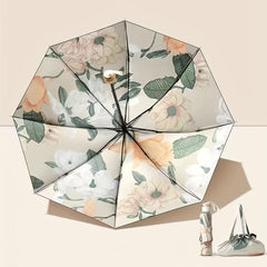Floral Sunshade Double Layer Umbrella Rain Or Shine Dual use Umbrella