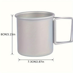 Portable Folding Aluminum Water Cup for Camping Picnic Hiking