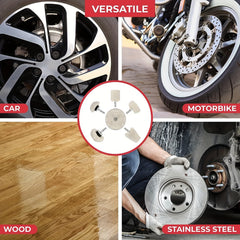 6pcs Polishing Wheel For Drill Metal Aluminium Stainless Steel Chrome Glass