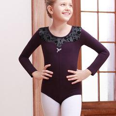 Girl's Gymnastics Tights High Stretch Short Sleeve Dance Clothing