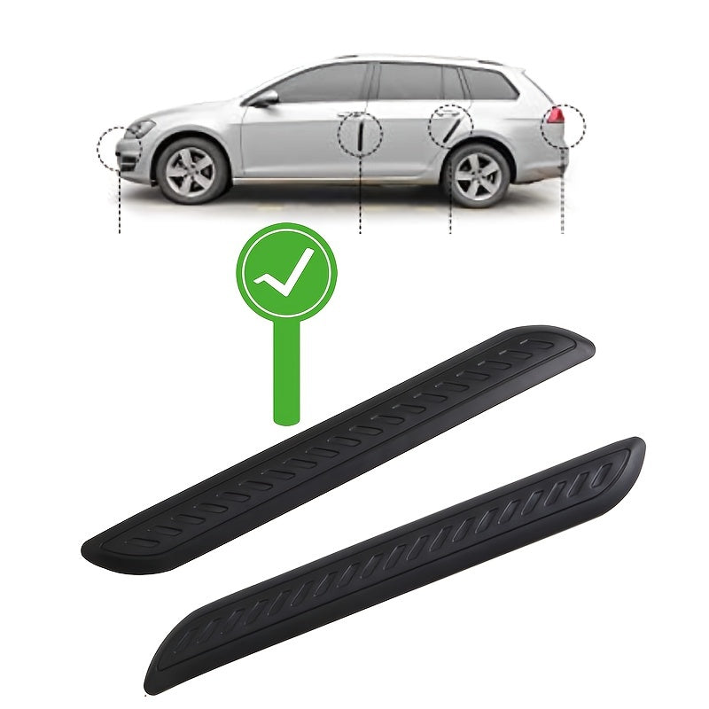 2Pcs Car Bumper Protector Self Adhesive Guard Strip Anti Scratch SUV Truck