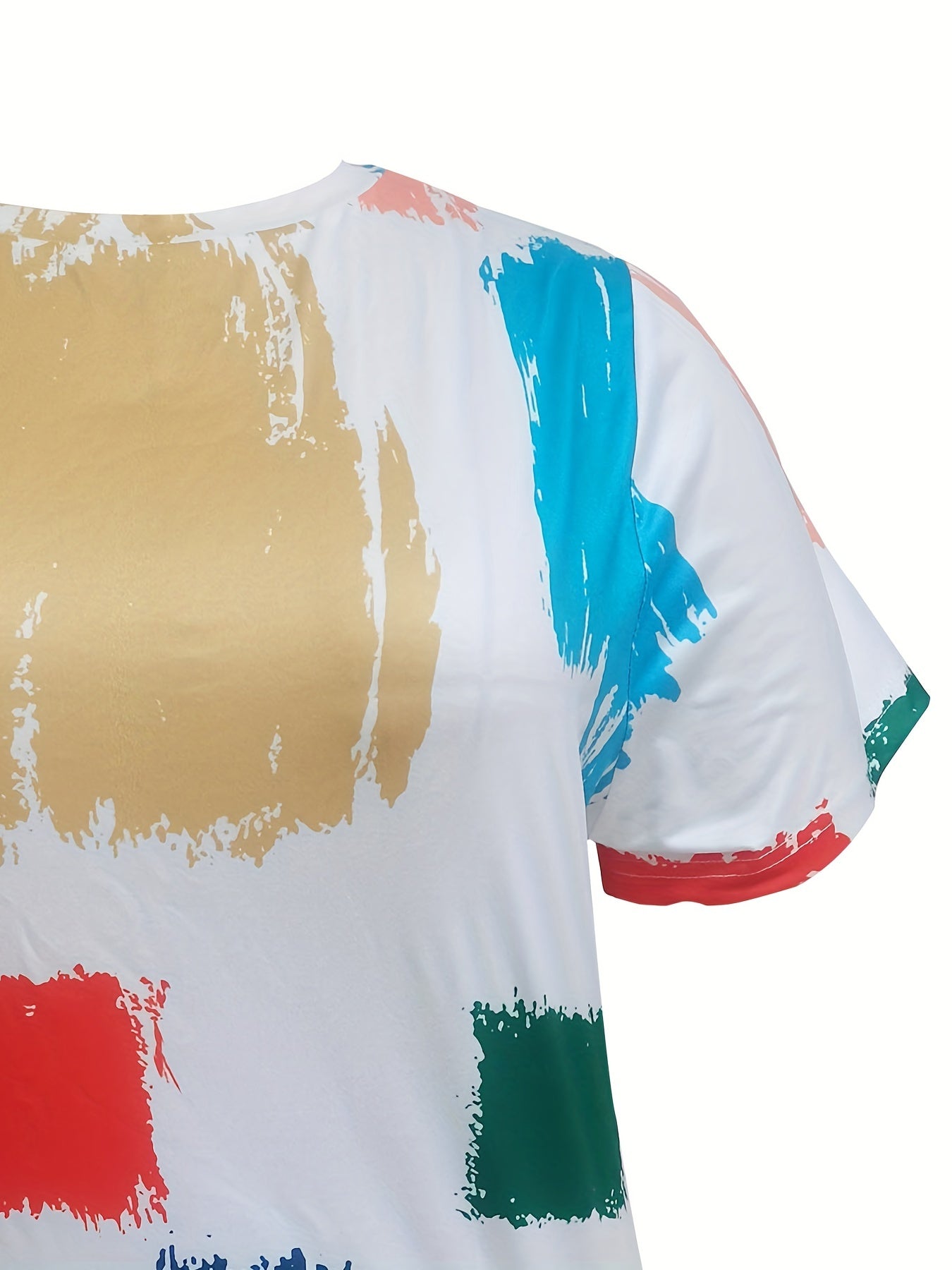 Colorblock Short Sleeve Tee Sleep Dress