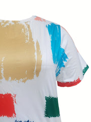 Colorblock Short Sleeve Tee Sleep Dress