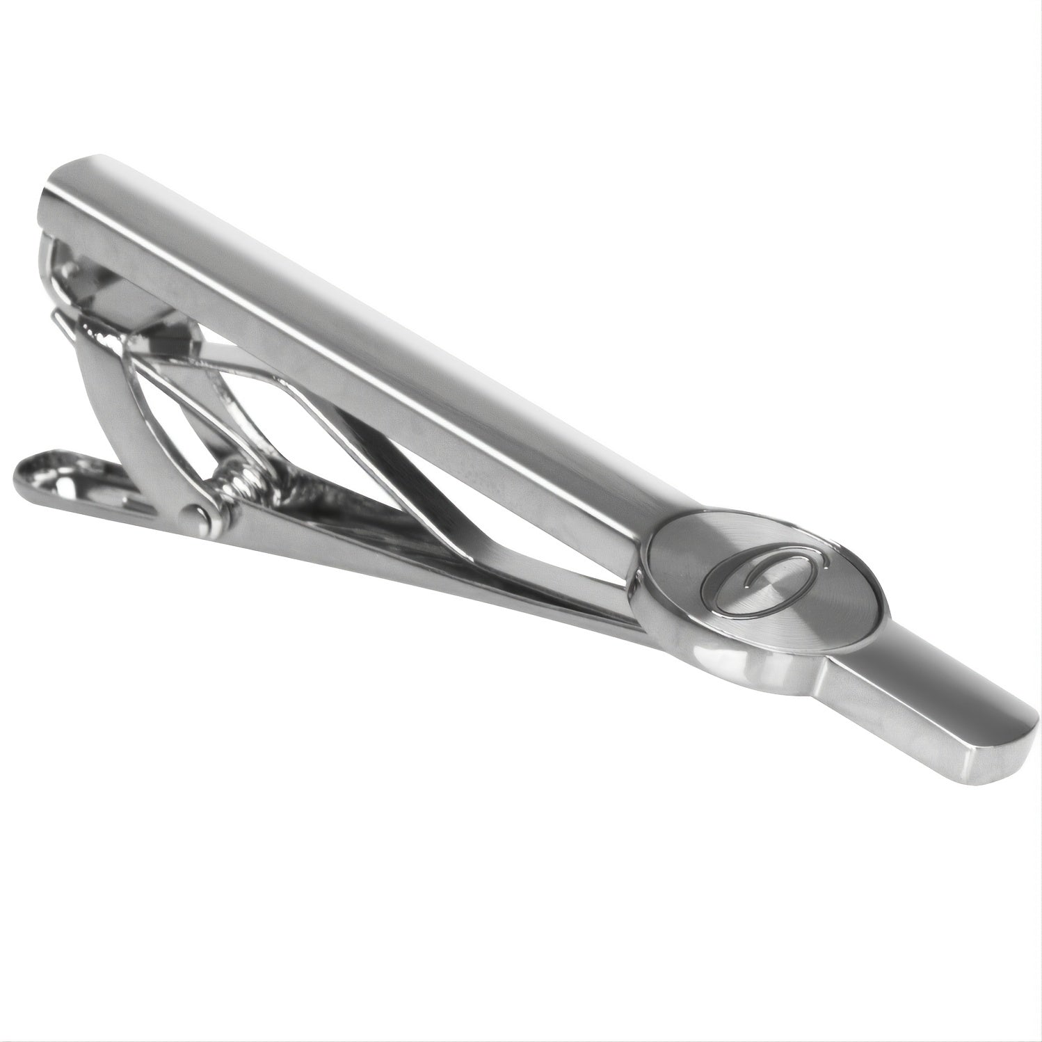 Business Casual Letter Print Copper Silver Tie Clip Gift For Men