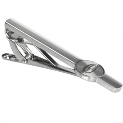 Business Casual Letter Print Copper Silver Tie Clip Gift For Men