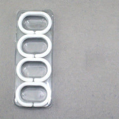 12pcs C Shaped Curtain Rings with Single Hook for Shower Curtains