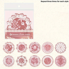 30pcs Vintage Journal DIY Material Paper Pack - Afternoon Lace Series
