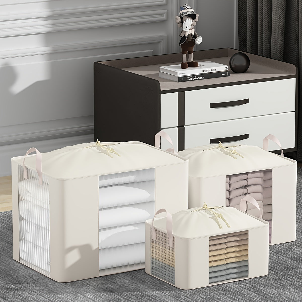 Large Capacity Waterproof Storage Bag with Partition