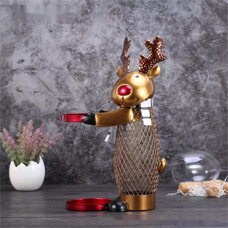 Iron Wine Rack Decorative Craft for Home Decoration