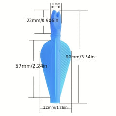10pcs Arrow Nocks & Fletches for 7/8/8mm Arrow Shafts