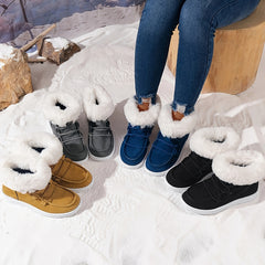 Women's Non-slip Snow Boots Thickened Medium Tube Sneakers