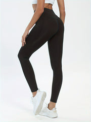 High Waist Yoga Pants w/ Pocket High Stretch Sports Leggings