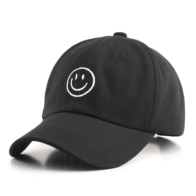 Men's Smile Face Baseball Cap Embroidery Sunscreen Hat Adjustable Light Weight