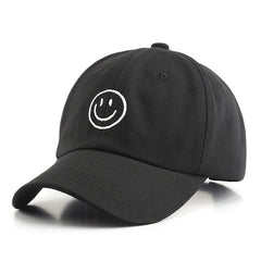 Men's Smile Face Baseball Cap Embroidery Sunscreen Hat Adjustable Light Weight